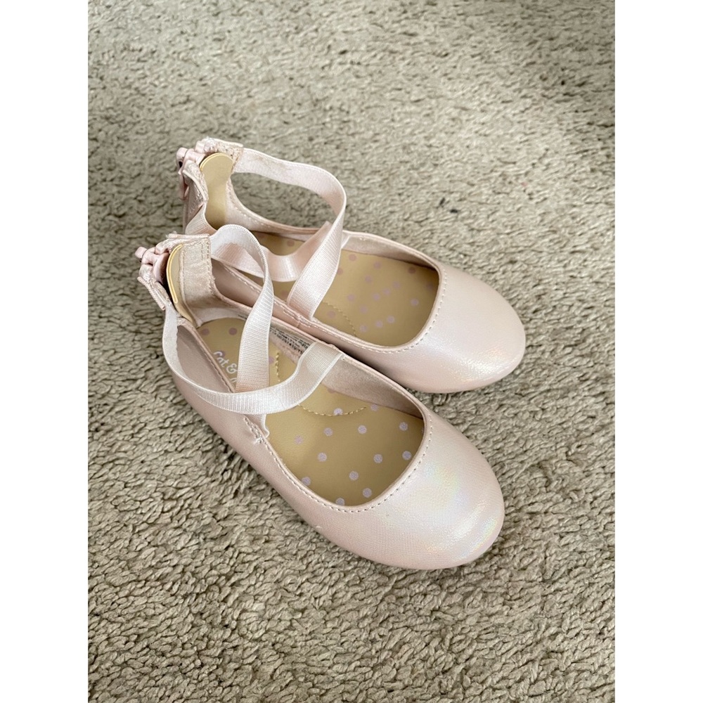 ✨Cat & Jack Toddler Girl Ballerina Flats 6